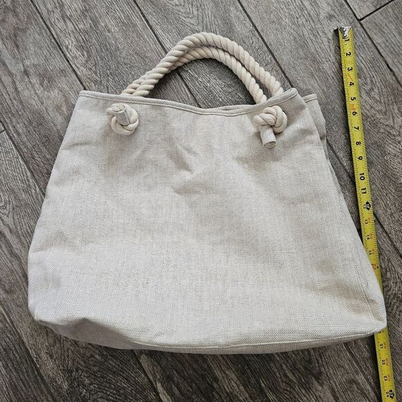 J. Jill Flax Sparkle Canvas Tote Bag - Picture 4 of 14